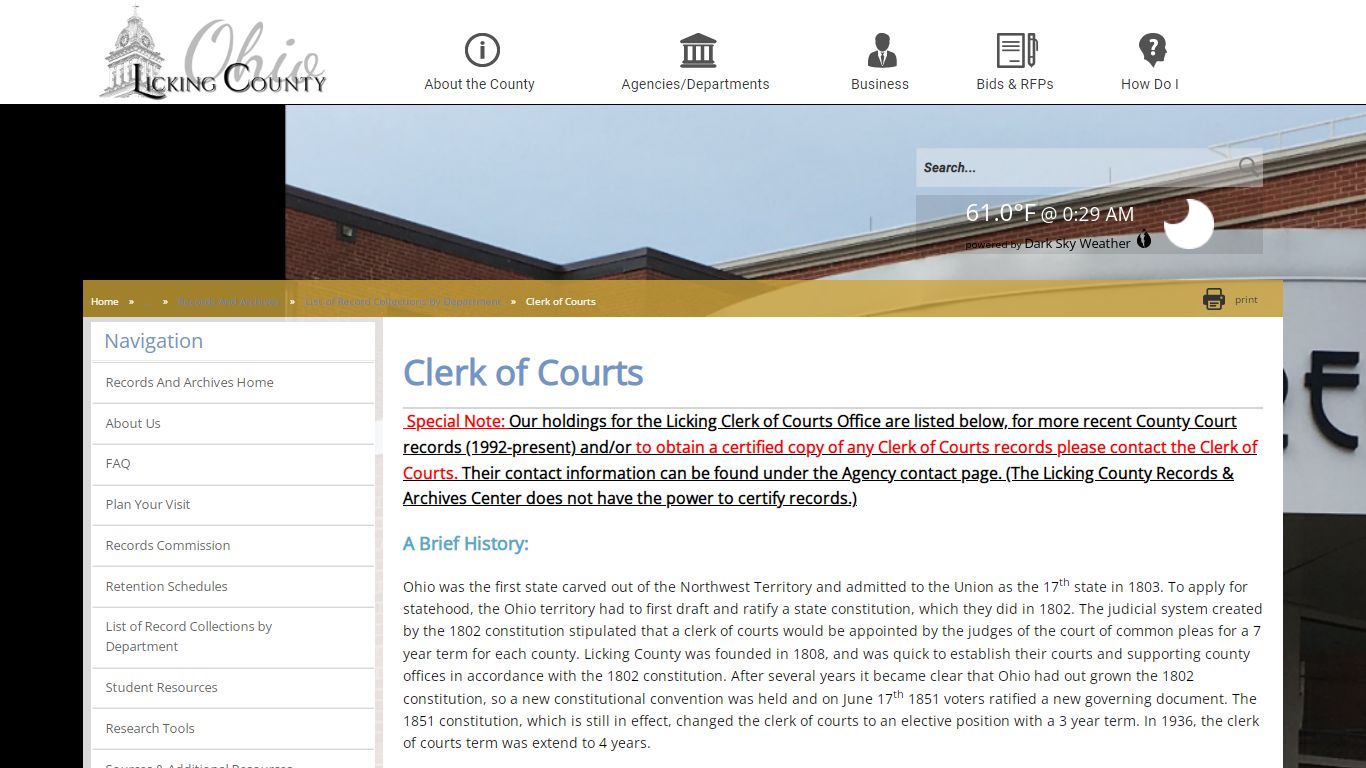 Licking County - Clerk of Courts